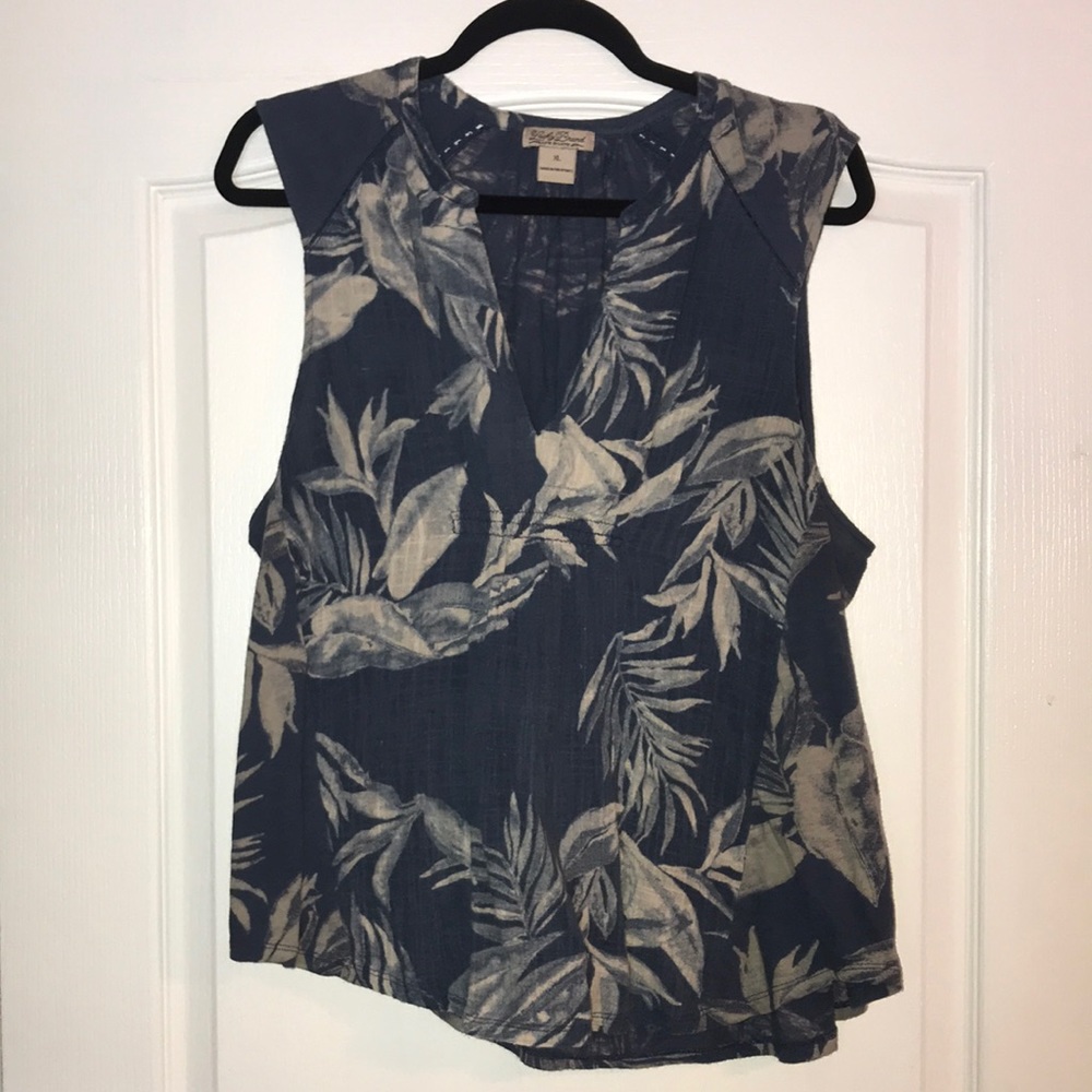 Floral / Palm Leaf Tank Top